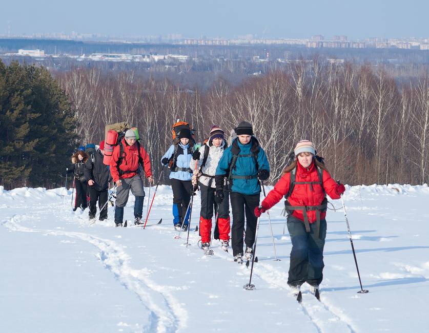 Поход на лыжах в Карелии