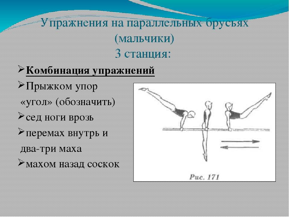 Гимнастическое упражнение 3. Классификация упражнений на гимнастическом бревне. Гимнастические упражнения на брусьях. Упражнения на равновесие на гимнастическом бревне. Упражнения на гимнастической перекладине.