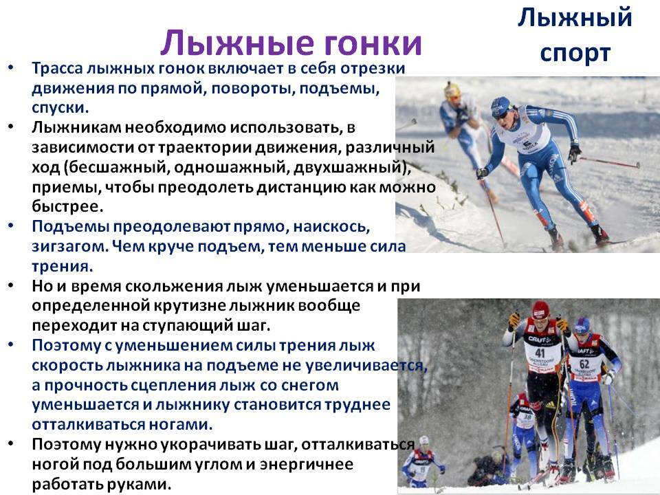 Лыжные гонки: виды, правила, нормативы