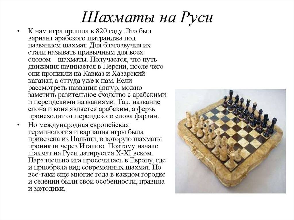Доклад-сообщение шахматы (история возникновения шахмат) 2 класс