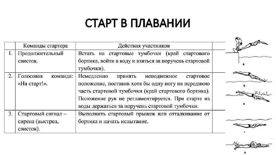 План конспект сухого плавания