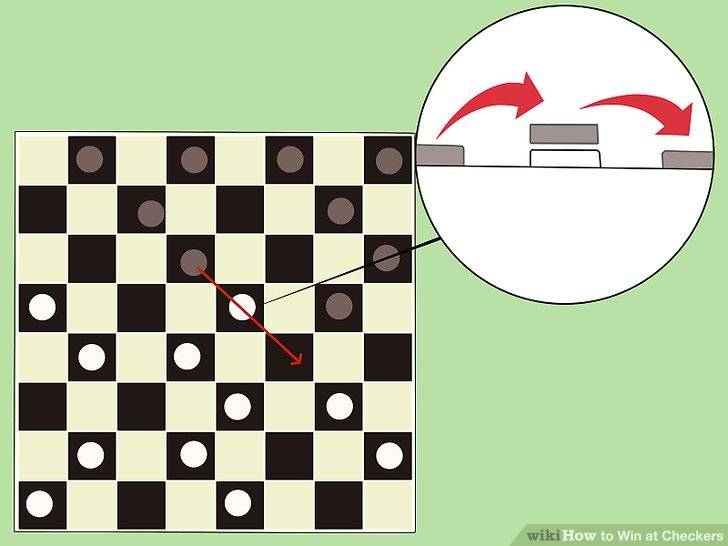 Как ходить в шашках чтобы выиграть схема