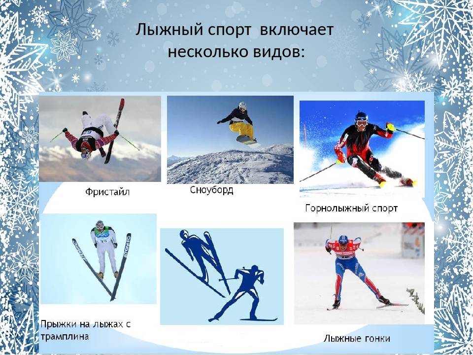 Зимние игры какие виды есть. Зимние виды спорта. Виды спорта на лыжах. Олимпийские виды лыжного спорта. Лыжный спорт виды лыжного спорта.