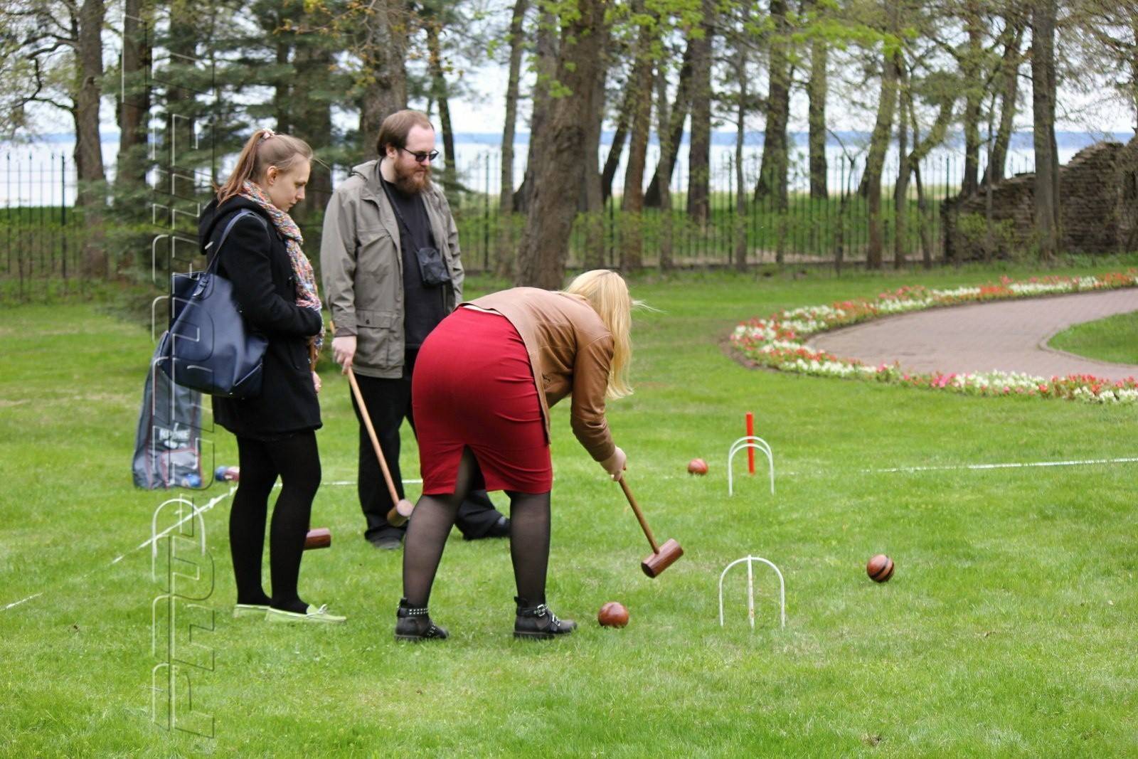 Садовый крокет или дворовый крокет. правила игры. house rules of croquet.